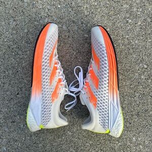 Adizero Pro White Screaming Orange sneakers